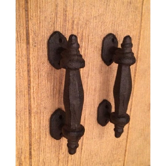 Large Cast Iron 5 3/4" Door Handle Pull 0009 - Picture 11 of 12